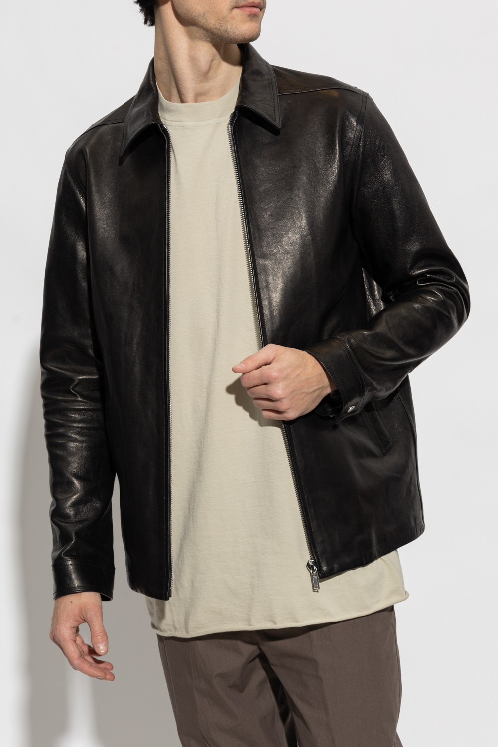 ジャケット・アウター RickOwens Turtle Neck LambLeather Jacket Turtle Jacket in Forest – SVRN